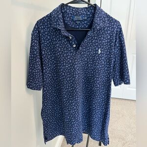 Polo Ralph Lauren Blue Floral Print Shirt